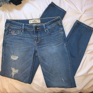 Hollister skinny blue jeans